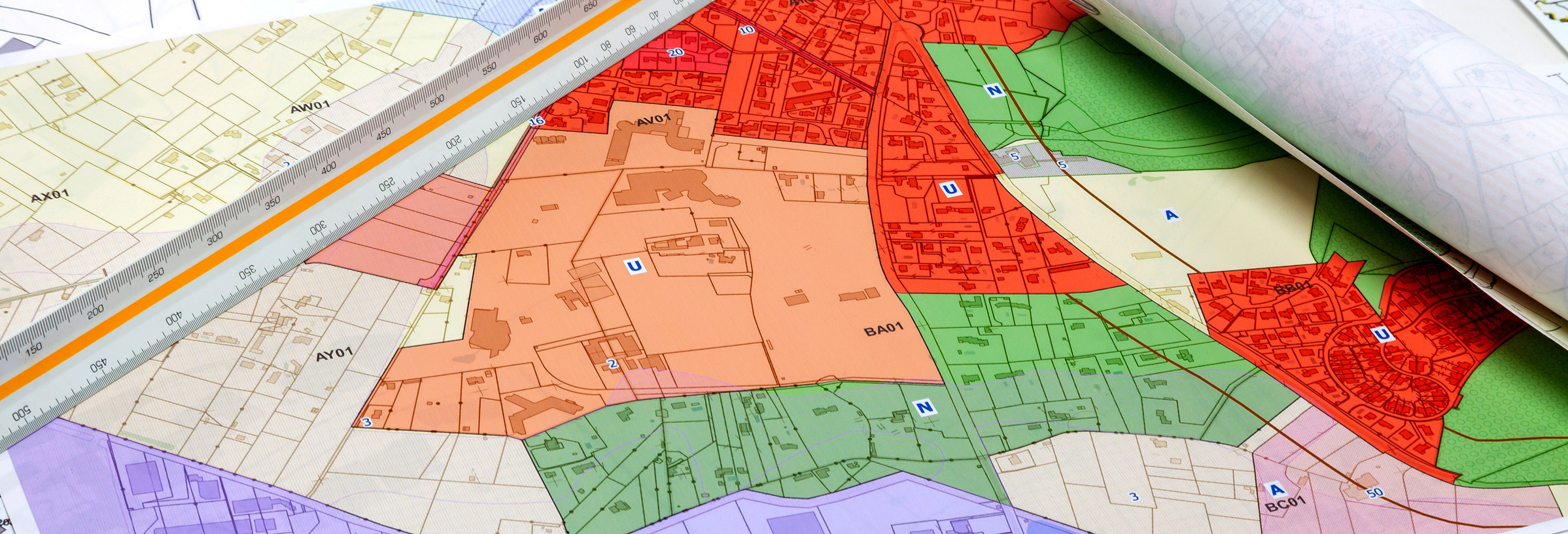 Bauleitplanung - Karten der örtlichen Stadtplanung und Kataster